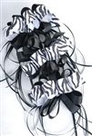 Zebra Print Bow on French Clip