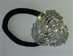 Rhinestone Ponytail Holder - Swirl