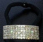 Rhinestone Cheerleader Ponytail Holder - Bar