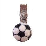 Dangling Soccer Ball Slide Charm