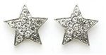 Rhinestone Cheerleader Star Earrings