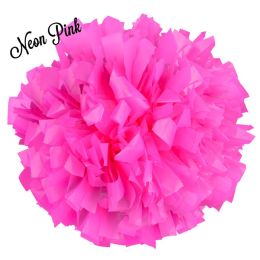 Cheer Fantastic 6" Pink Solid Plastic Pom (Color: Neon Pink)