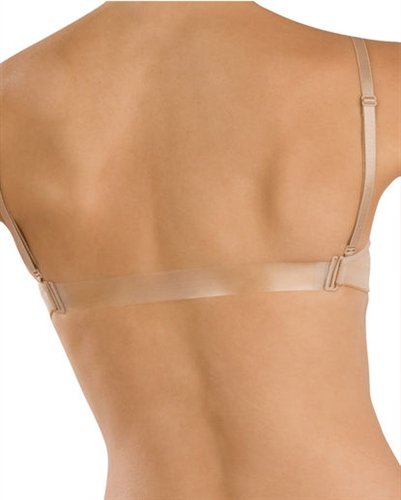 Capezio Clear Back Strap Seamless Bra Undergarment - 3683 Womens