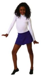 Capezio Turtleneck Nylon Child Long Sleeve Body Suit with Snaps (Child Size: Medium, Color: Black)