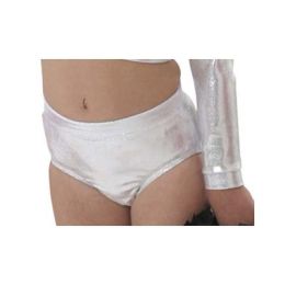 Pizzazz Adult Body Basics Metallic Cheer Brief, 1200M (Adult Size: Small, Color: Metallic Gold)