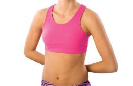 Pizzazz Adult MVP Sports Bra with Racer Back Design, 1213 (Adult Size: Small, Color: Hot Pink)
