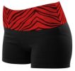Pizzazz Roll-Down Zebra Glitter Cheer Shorts - All Sizes, 2450ZG, 2350ZG