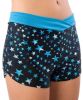 Pizzazz Child Metallic Star Boy Cut Cheer Shorts with V-front, PZ-3300SS