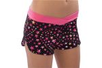 Pizzazz Adult Metallic Star Boy Cut Cheer Shorts with V-front, 3400-SS