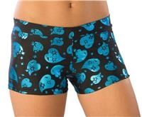 Pizzazz Adult Heart Cheer Hot Shorts 5400CH (Adult Size: Small, Color: Turquoise)