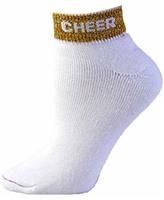 Pizzazz Cheer Anklet Sock, 7020 (Size: Extra Small, Color: Red)