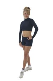 Pizzazz Adult Body Basics Crop Top, 7600 (Adult Size: Small, Color: Gold)