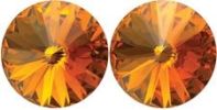 Swarovski Rhinestone Earrings - 12mm - all colors