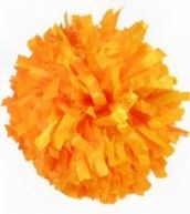 Pizzazz One Color Pom with Baton Handle, POM6P1 (Color: Gold)