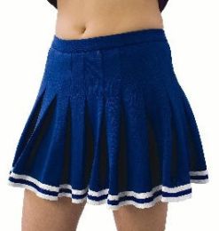 Pizzazz Child Pleated Cheerleader Uniform Skirt, US30 (Child Size: Small, Color: Black)